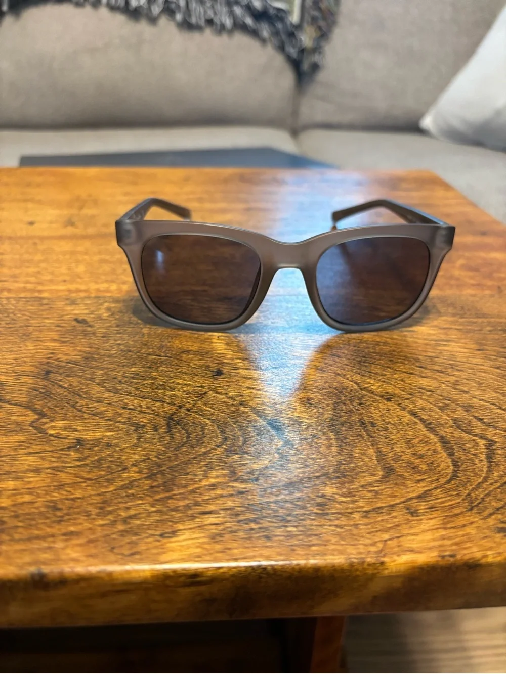 Calvin Klein Summer Men's Matte Brown Sunglasses Classic Polarized Shades